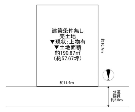 ���{�����s�����r��1���ڂ̓y�n�̊Ԏ��}�i��N)