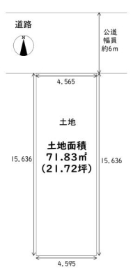 ���{���s�����w�ˌ�1���ڂ̓y�n�̊Ԏ��}�i��N)