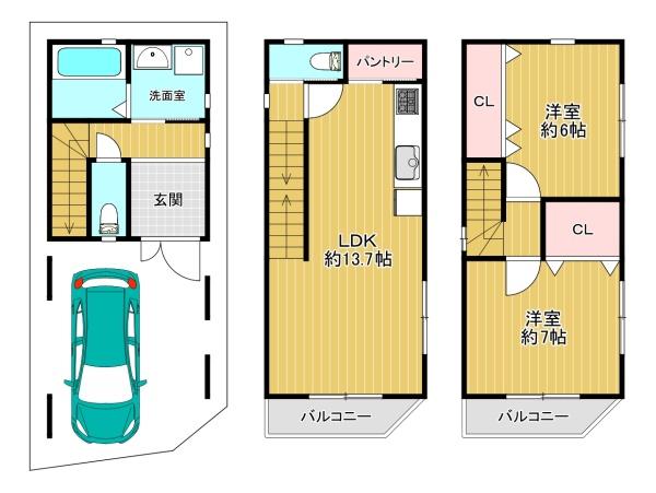 ���{���s���Z�g���c��1���ڂ̓y�n�̊Ԏ��}