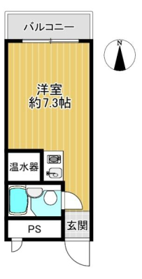 大阪府大阪市中央区船越町2丁目の中古マンションの間取り図(販N)