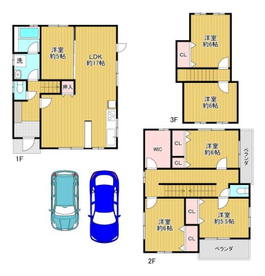 兵庫県尼崎市東園田町6丁目の中古一戸建ての間取り図(販N)