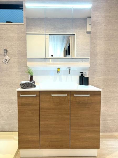 大阪府大阪市平野区背戸口1丁目の新築一戸建ての洗面台・洗面所