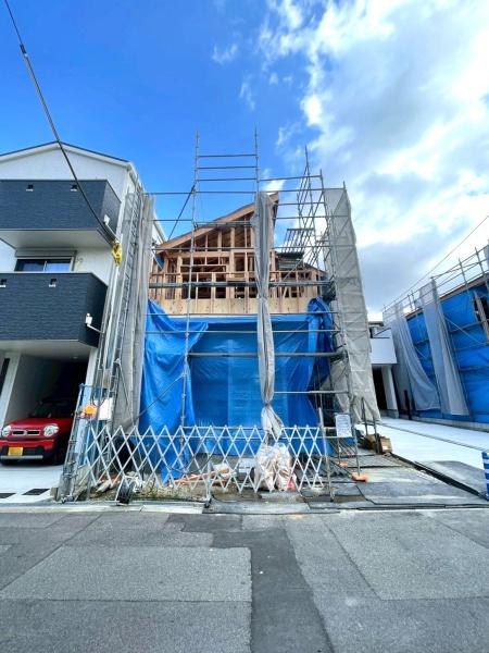 大阪府大阪市平野区瓜破西2丁目の新築一戸建ての現地外観写真