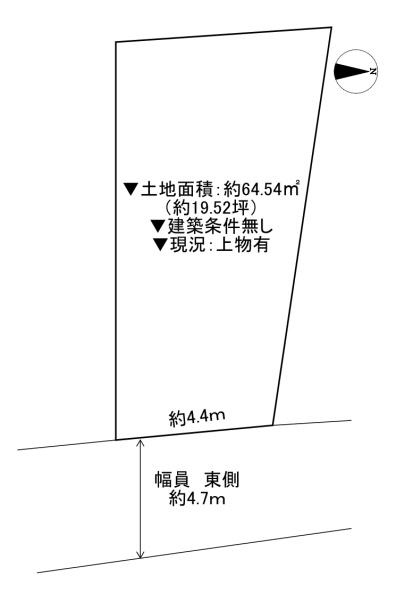 ���{����s��������4���ڂ̓y�n�̊Ԏ��}