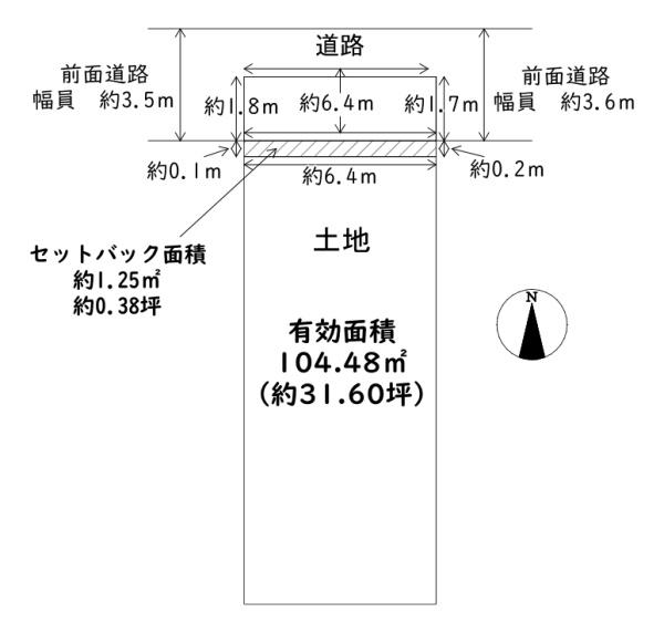 大阪府大阪市東住吉区南田辺3丁目の土地の間取り図