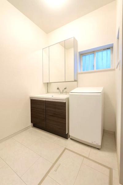 大阪府大阪市東住吉区住道矢田4丁目の中古一戸建ての洗面台・洗面所