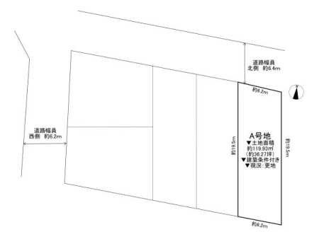 ���{�Q����s�͖k�����̓y�n�̊Ԏ��}�i��N)