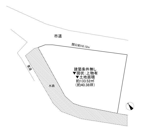 ���{�����s������1���ڂ̓y�n�̊Ԏ��}