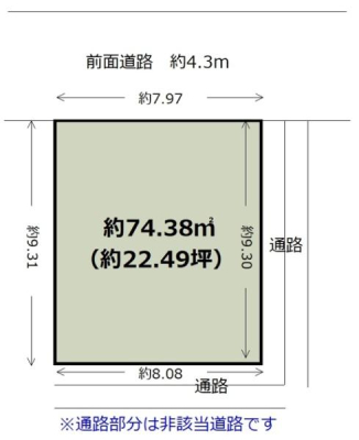 ���{�����s�ߍ]��1���ڂ̓y�n�̊Ԏ��}�i��N)