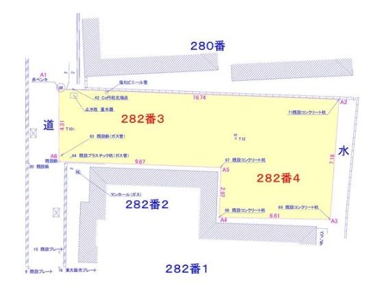 ���{�����s����2���ڂ̓y�n�̊Ԏ��}