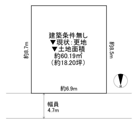 ���{�����s�r����4���ڂ̓y�n�̊Ԏ��}�i��N)