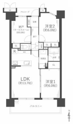 ���{���s����敽�쓌1���ڂ̒��Ã}���V�����̊Ԏ��}