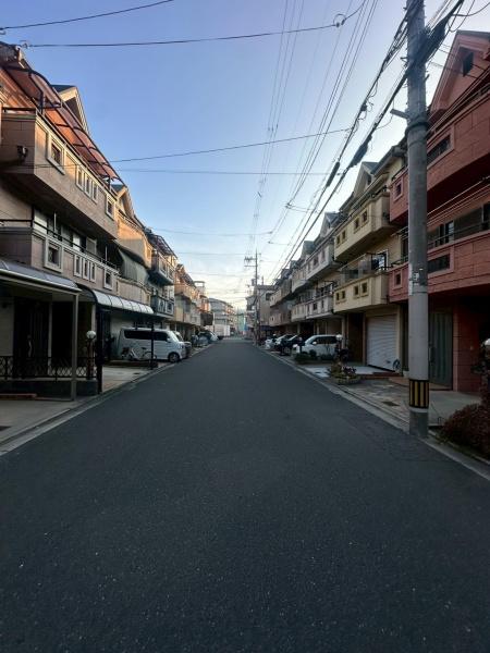 ���{��^�s�]�[���̒��È�ˌ��Ă̑O�ʓ��H�܂ތ��n�ʐ^