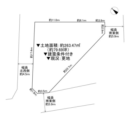 ���{�Q����s���c���̓y�n�̊Ԏ��}�i��N)