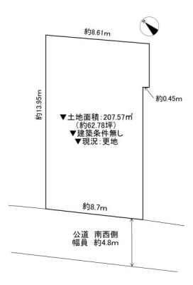 ���{�Q����s�ΒÌ����̓y�n�̊Ԏ��}