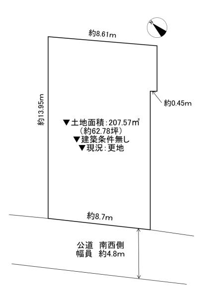 ���{�Q����s�ΒÌ����̓y�n�̊Ԏ��}