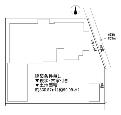 ���{���s����撷�g����2���ڂ̓y�n�̊Ԏ��}�i��N)