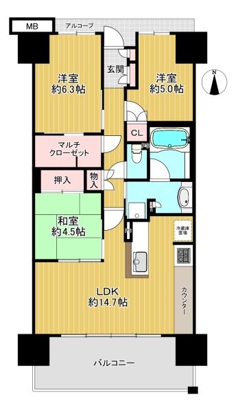 ���{����s������1���ڂ̒��Ã}���V�����̊Ԏ��}