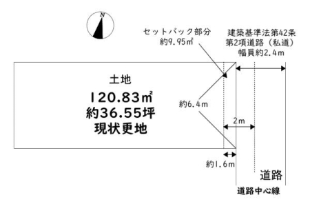 ���{���s����撷�g���2���ڂ̓y�n�̊Ԏ��}