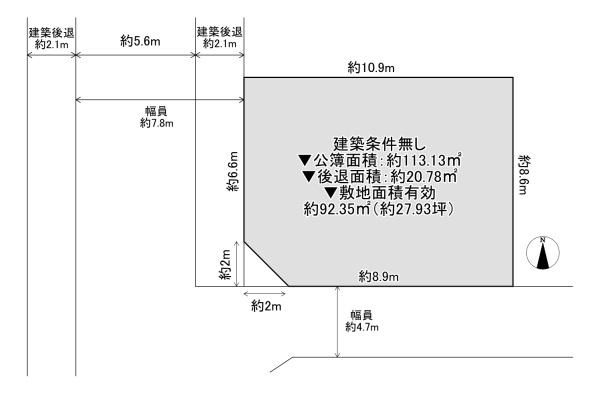 ���{�����s�ߐ�5���ڂ̓y�n�̊Ԏ��}