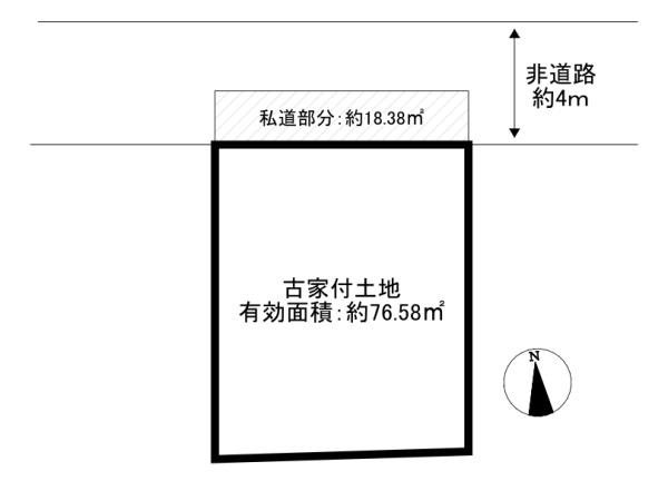 兵庫県尼崎市塚口本町3丁目の土地の間取り図
