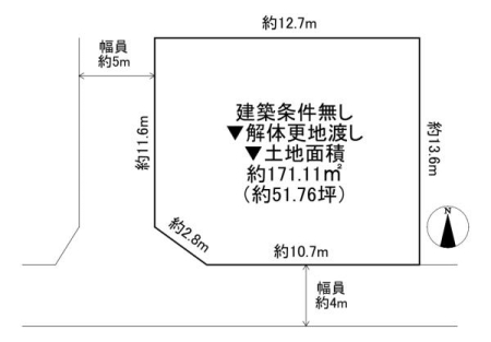 ���{���Ύs���̗����̓y�n�̊Ԏ��}