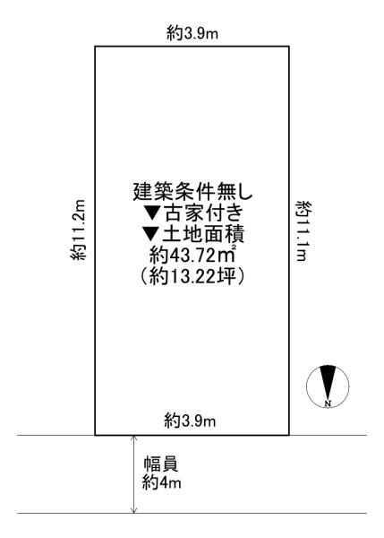 ���{�����s����{�ʐ�1���ڂ̓y�n�̊Ԏ��}