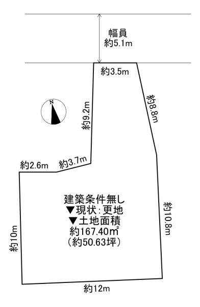 ���{�����s���ΐؒ�1���ڂ̓y�n�̊Ԏ��}