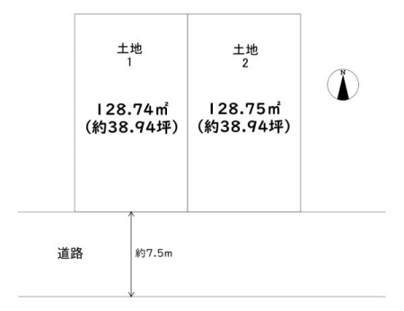 ���{���s����旬��4���ڂ̓y�n�̊Ԏ��}