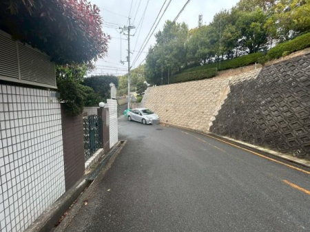 ���{�Q����s���c�쒬�̒��È�ˌ��Ă̑O�ʓ��H�܂ތ��n�ʐ^