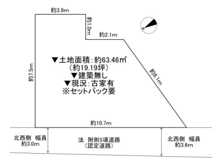 ���{���s������V������1���ڂ̓y�n�̊Ԏ��}