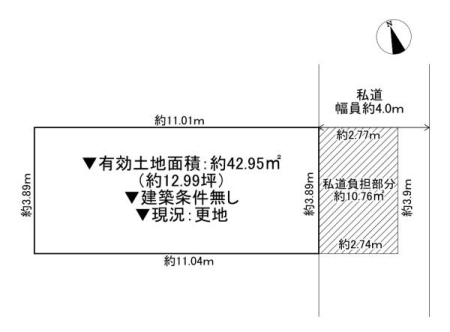 ���{����s���c��1���ڂ̓y�n�̊Ԏ��}�i��N)