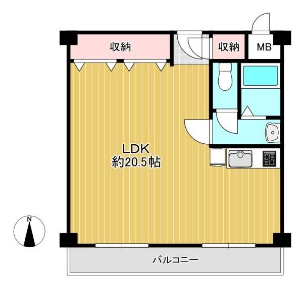 大阪府豊中市岡町南3丁目 2-11の中古マンションの間取り図