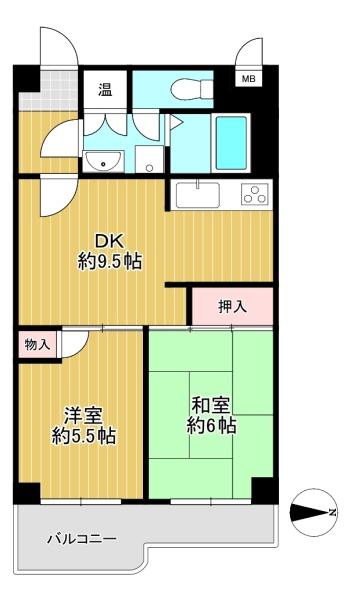 大阪府大阪市淀川区野中南2丁目 2-3の中古マンションの間取り図