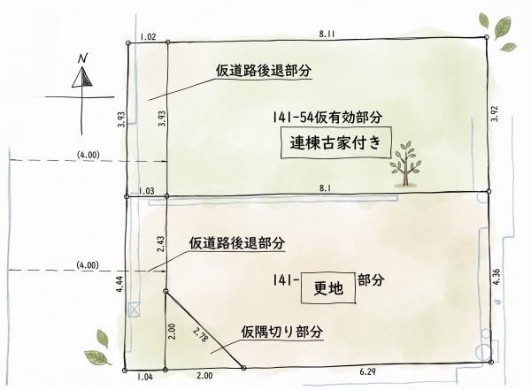 大阪府大阪市生野区鶴橋1丁目の土地の間取り図